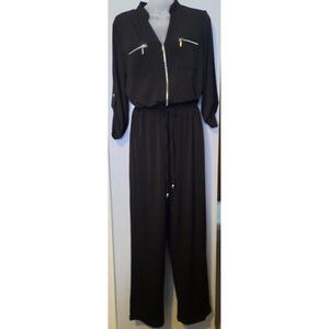 VERSONA romper comfy dressy Black  sz S/M Jumpsuit Formal casual party easy care